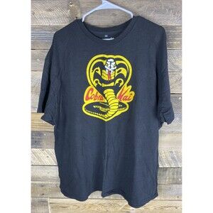 Cobra Kai RIPPLE JUNCTION Men's Sz 2X Black Graphic T-Shirt